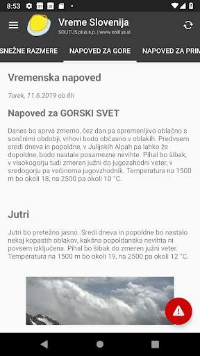Vreme Slovenija screenshot 10