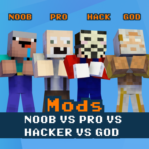 Noob vs Pro vs Hacker vs God icon