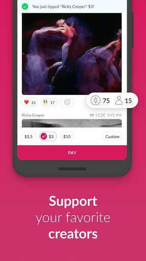 Salut - monetize your content and sell your merch screenshot 2