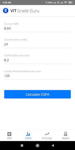VIT Grade Guru screenshot 2