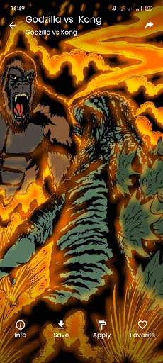 Godzilla vs King ghidorah and Kong Wallpaper screenshot 3