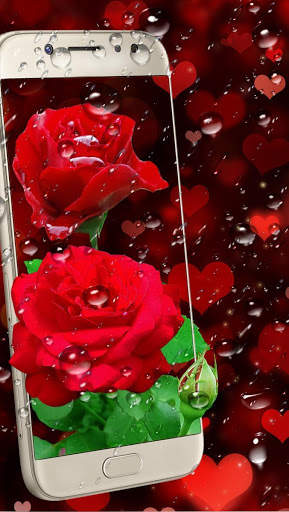 Red rose live wallpaper screenshot 2
