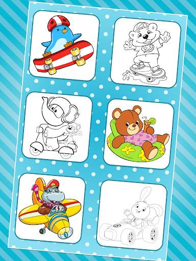 Driving Animals Coloring Pages screenshot 4