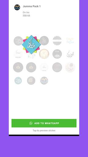 Jummah Mubarak Stickers For WhatsApp-WAStickersApp screenshot 3