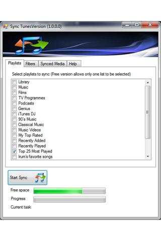 Synctunes usb free for iTunes screenshot 2
