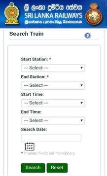 Sri Lanka Railways Online Train Ticket Booking screenshot 2