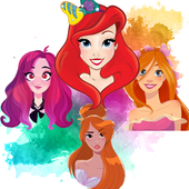 Princess Coloring By Number icon