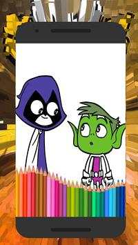 Teen Coloring Titans Go screenshot 1