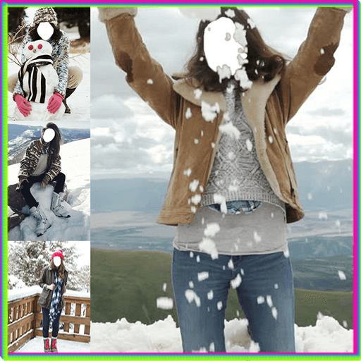 Girls Snowfall Photo Editor иконка