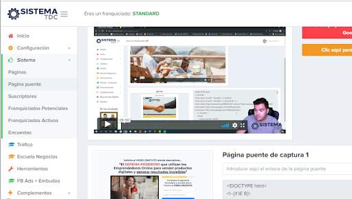 TDC system screenshot 3