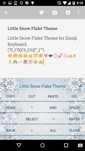 Little Snow Flake Keyboard screenshot 2