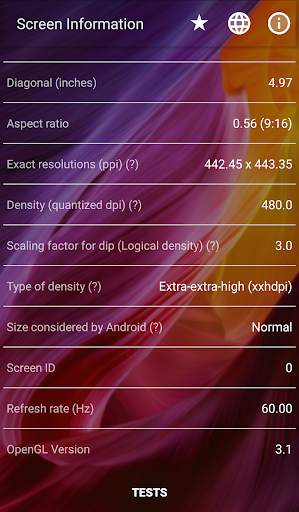Screen Information स्क्रीनशॉट 2