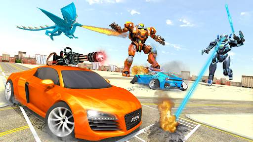 Car Robot Transformer Games 3D screenshot 4