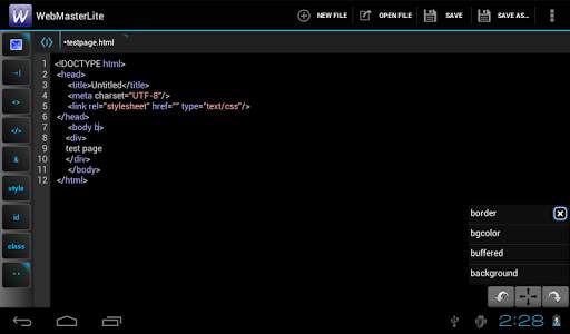 WebMaster's HTML Editor Lite screenshot 6