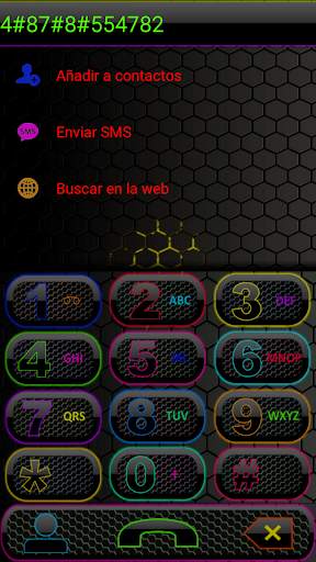 THEME SPACE COLORS EXDIALER screenshot 4