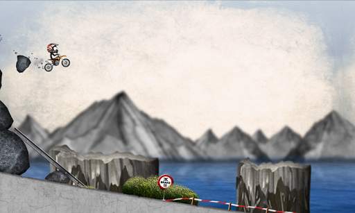 Stickman Downhill Motocross screenshot 1