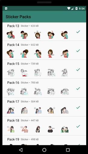 WA Stiker Apps Indonesia Romantics screenshot 5