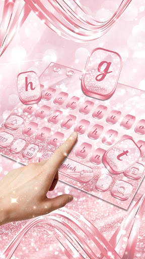 Rose Gold Silk Keyboard screenshot 2
