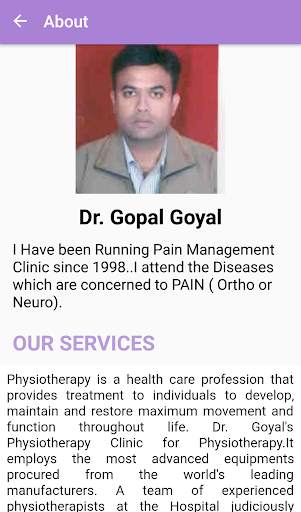 Dr. Goyal's Physiotherapy screenshot 3
