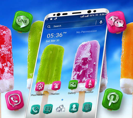 Ice Cream Launcher Theme screenshot 1