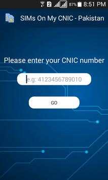 SIMs On My CNIC - Pakistan screenshot 2