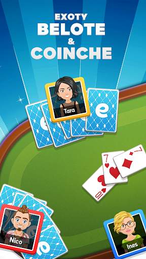 Exoty Belote en ligne, Coinche screenshot 1