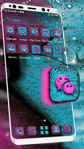 Feather Water Drop Launcher Theme screenshot 4