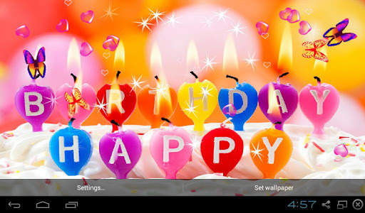 Happy Birthday Live Wallpaper - Screen Lock,Sensor screenshot 9