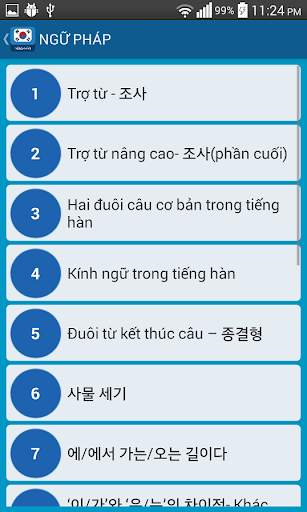 Hoc tieng han - Learn Korean screenshot 5