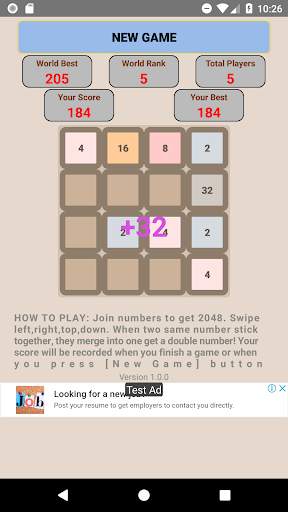 Game 2048 King screenshot 1