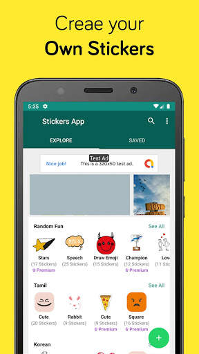Sticker Maker - Create own WhatsApp Stickers screenshot 1