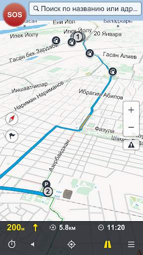 AzNav Offline GPS навигация скриншот 3