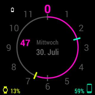 Chrono Watch Face for Wear screenshot 8