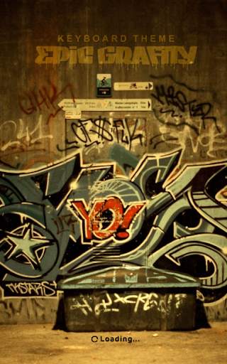 Tema Keyboard Grafiti epic Super Keren screenshot 1