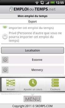 Emploi du temps screenshot 4
