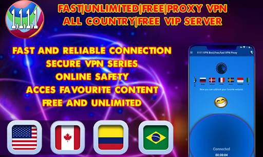 1111 VPN FREE - A Free Fast And Server VIP screenshot 1