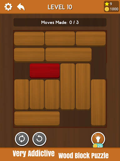 Block Escape - Sliding Red Wood Block screenshot 16