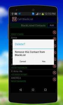 Calls Blacklist - Block Calls 3 تصوير الشاشة