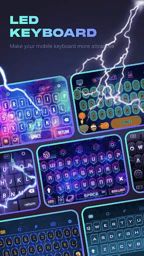 Symbol - LED keyboard & Cool fonts & Rich stickers screenshot 1