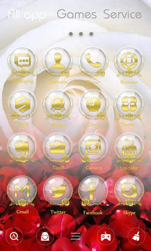 Rose Love GO Launcher Theme screenshot 3