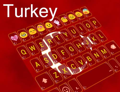 Turkey Emoji Keyboard Theme screenshot 7
