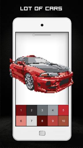 Cars Game Pixel Art - Color by Numbers Car Games स्क्रीनशॉट 3