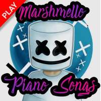 Piano Tiles: Marshmallow dj Marshmello logo