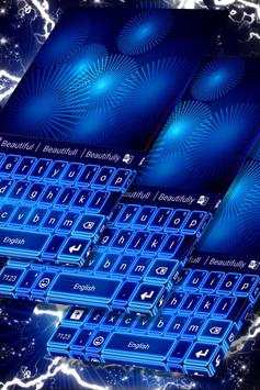 Neon Blue Theme for Keyboard screenshot 1