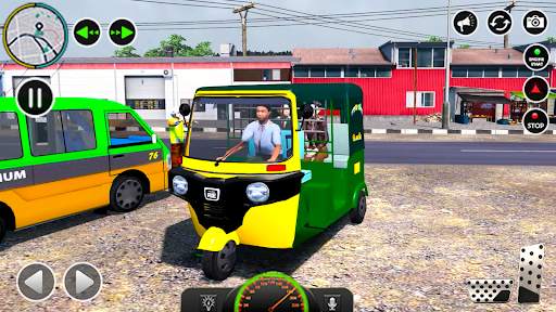 US Tuk Tuk Auto Rickshaw Games screenshot 3