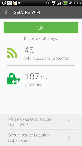 Secure Wi-Fi SmartVPN™ screenshot 2