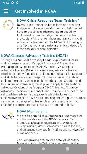 NOVA Mobile App screenshot 3