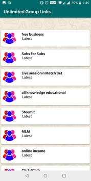 Unlimited Group links- Whatsapp, Telegram screenshot 2
