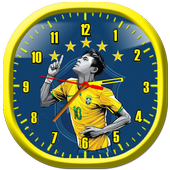 Brazil Football Wallpaper Clock Live icon