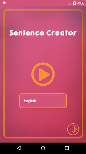 Sentence Creator Game screenshot 1